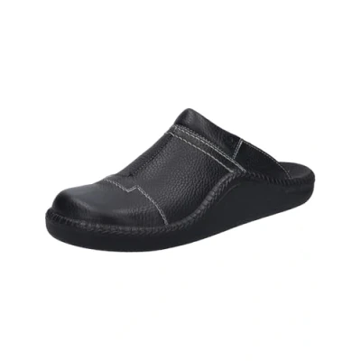 Image of Josef Seibel Monaco Mules, Men&#039;s, Size: 9.5, Schwarz Leather