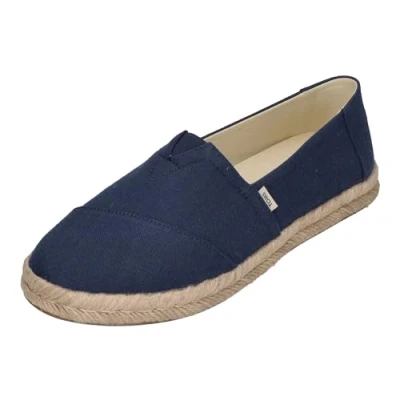 Image of TOMS Alpargata 2.0 Espadrilles, Women&#039;s, Size: 6.5, Navy Cotton
