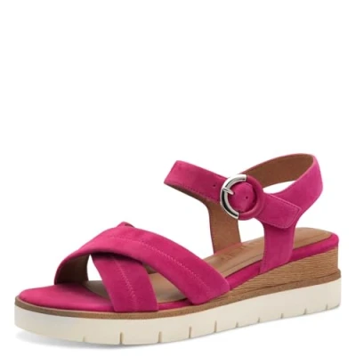 Image of Tamaris Platform sandals, Women&#039;s, Size: 42, Fuxia shoes