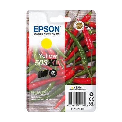 Image of Epson 503XL high capacity yellow ink cartridge (original Epson)