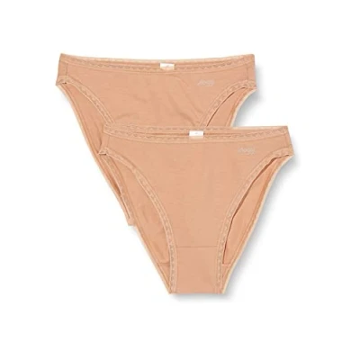 Image of Sloggi GO TAI 2 PACK Briefs, Women&#039;s, Size: XS, Nostalgic brown
