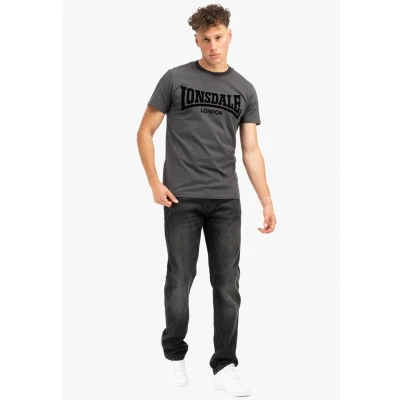 Image of Lonsdale Print Tshirt, Men&#039;s, Size: 3XL, Anthracite black