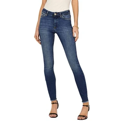 Image of ONLY Women&#039;s Jeans, Medium Blue Denim, M / 34L