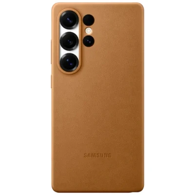 Image of Samsung Kindsuit Pu Leather Back Cover Gold Galaxy S25 Ultra