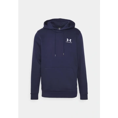 Image of Under Armour Essential Hoodie, Men&#039;s, Size: XXL, Midnight navy/white