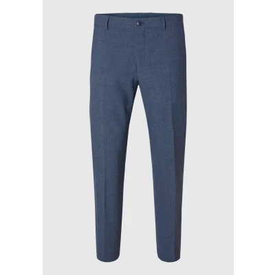 Image of SELECTED HOMME Men&#039;s Slhslim Liam Mini Hounds TRS Flex Noos Suit Trousers, Dark blue/pattern: houndstooth, 38