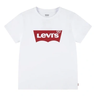 Image of Levi&#039;s Girl&#039;s Lvg Batwing Tee 4ek825 T Shirt, Red/White, 16 Years