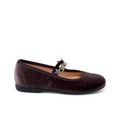 Image of Pisamonas Merceditas Estrellitas Ankle strap ballet pumps for kids, Size: 1, Antracita Textile