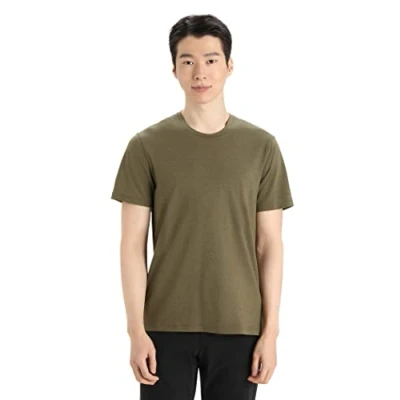 Image of Icebreaker Merino Central Classic SS TEE Sports Tshirt, Men&#039;s, Size: XL, Loden