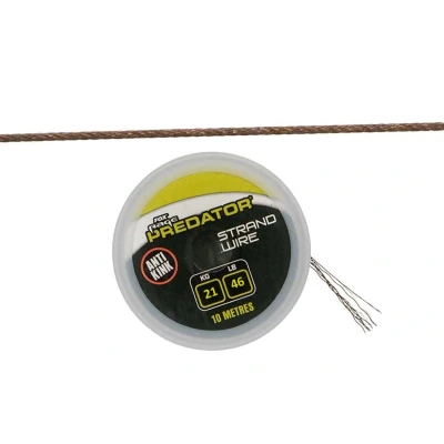 Image of Fox Rage Predator 19 Strand Coated Steel Wire 46lb/21kg (10m) leader material