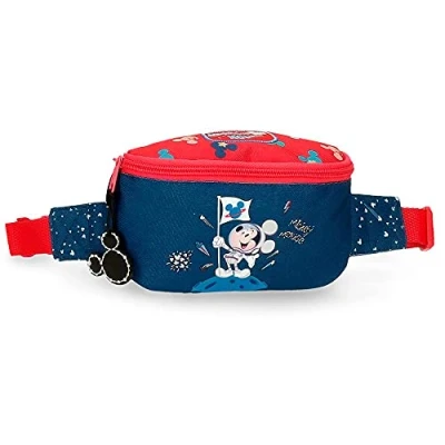 Image of Disney Mickey on The Moon, Boys’ Moon Luggage Messenger Bag, Azul, 27x11x6.5 cms , cms, Fanny pack