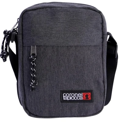 Image of Coronel Tapiocca Men&#039;s Handbag Shoulder Bag Casual Pockets and Zipper Urban (pack of 1), Grey, 17.5 x 22 5.5 cm, Mini