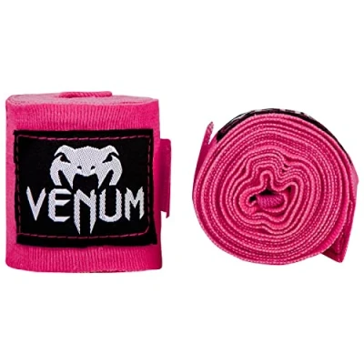 Image of Venum, Kontact Boxing Hand Wraps, Men&#039;s, 4.5m, Neon Pink