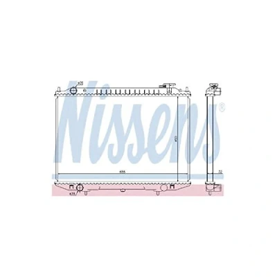 Image of Radiator, engine cooling NISSENS 68721