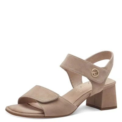 Image of Tamaris Comfort Sandals, Women&#039;s, Size: 5, Beige suede Leather