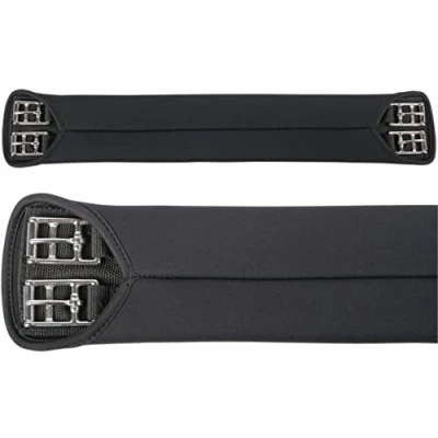 Image of Harry&#039;s Horse neoprene dressage girth, smooth black