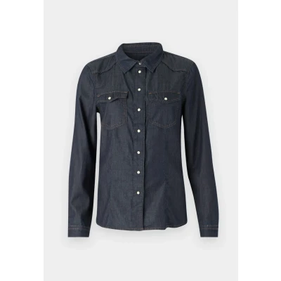 Image of ONLY Onlalexa Shirt ANA Buttondown blouse, Women&#039;s, Size: XXS, Dark blue denim