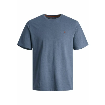 Image of Jack &amp; Jones Jjepaulos TEE CREW NECK NOOS Basic Tshirt, Men&#039;s, Size: Small, Denim blue