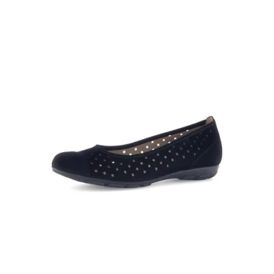 Image of Gabor Women&#039;s Classic Ballet Flats, Black, 5.5 UK