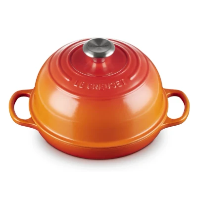 Image of Le Creuset Bread pan Signature Orange red ø 24 cm / 1.6 liters Suitable for all Cooktops