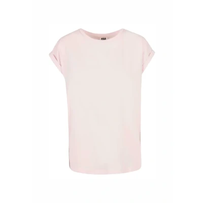 Image of Urban Classics Extended Shoulder TEE Basic Tshirt, Women&#039;s, Size: 5XL, Pink