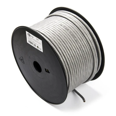 Image of Goobay 93884 CAT 6 Network Cable, U/UTP, Grey, 100 m Length