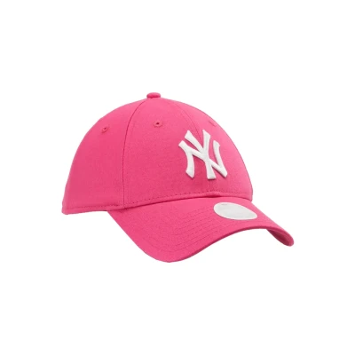 Image of New Era Cap, Women&#039;s, Size: One Size, Yankees pink/optic white