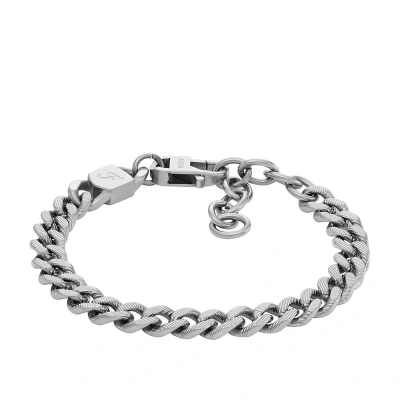 Image of Fossil Harlow Bracelet silvercoloured, Men&#039;s, Size: One Size, Silver coloured