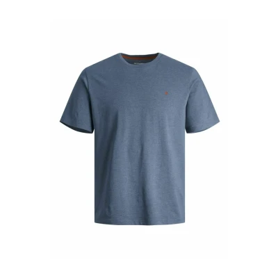 Image of Jack &amp; Jones Jjepaulos CREW NECK NOOS Basic Tshirt, Men&#039;s, Size: 3XL, Denim blue