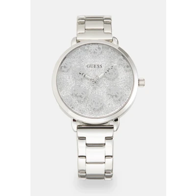 Image of Guess Sugarplum Watch silvercoloured, Women&#039;s, Size: One Size, Silver coloured