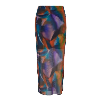 Image of Urban Classics AOP TUBE Maxi skirt, Women&#039;s, Size: Large, Multicolorreflection
