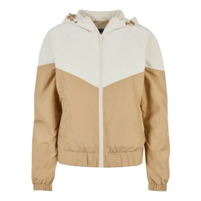 Image of Urban Classics Arrow Windbreaker, Women&#039;s, Size: XS, Whitesand unionbeige