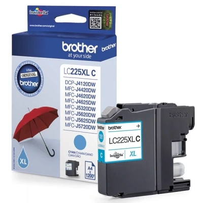 Image of Brother LC225XL Cyan ink cartridge