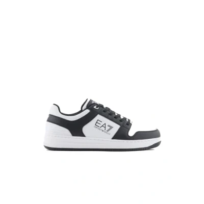 Image of EA7 Emporio Armani Slasher Unisex Trainers, Size: 3, Black/white High quality imitation leather