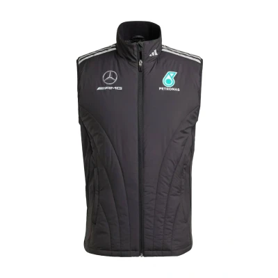 Image of adidas Performance Waistcoat Black reflective silver, Men&#039;s, Size: XS, silver