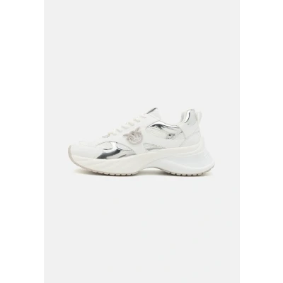 Image of Pinko Ariel Trainers, Women&#039;s, Size: 5, Mirror white/silver Leather/synthetics