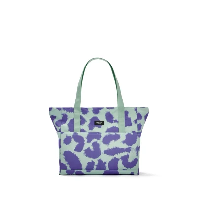Image of LARKSON Linn Women&#039;s Men&#039;s Large Beach Bag for Holiday, Sport, Travel Tote with Zip Water Repellent Bag, Purple Leo, Taille unique