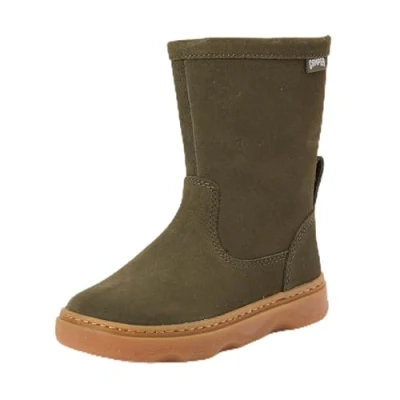 Image of Camper Kiddo KIDS Unisex Boots for kids, Size: 7.5K, Dark green Suede