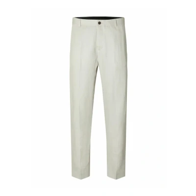 Image of SELECTED HOMME Men&#039;s Slhregular will Linen Trs Noos Fabric trousers, Sand, 24
