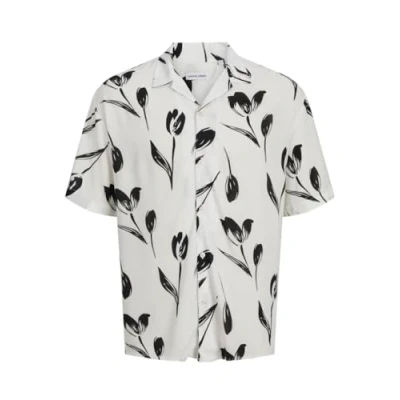 Image of Jack &amp; Jones Jjejeff Charge Resort Shirt Shirt, Men&#039;s, Size: Medium, Cloud dancer