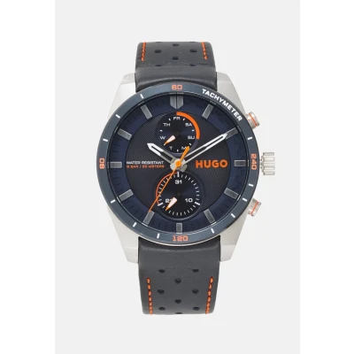 Image of HUGO FAST Watch, Men&#039;s, Size: One Size, Blue