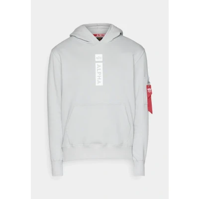 Image of Alpha Industries Hoodie, Size: Small, Pastel grey