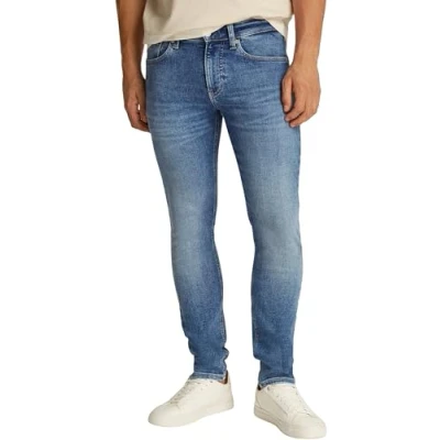 Image of Calvin Klein Jeans Skinny Fit, Men&#039;s, Size: 36x32, Denim light