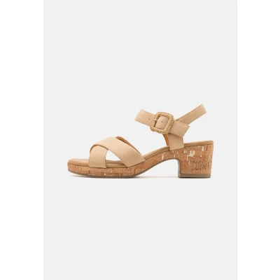 Image of Marco Tozzi Platform sandals, Women&#039;s, Size: 7, Biscuit shoes
