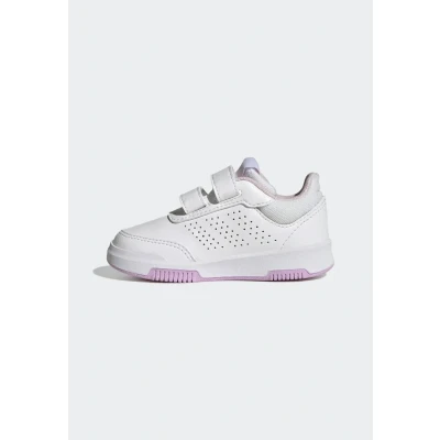 Image of adidas Unisex Children&#039;s Tensaur Hook and Loop Shoes Running Shoes, Cloud White Blue Bliss Lilac, 22 EU