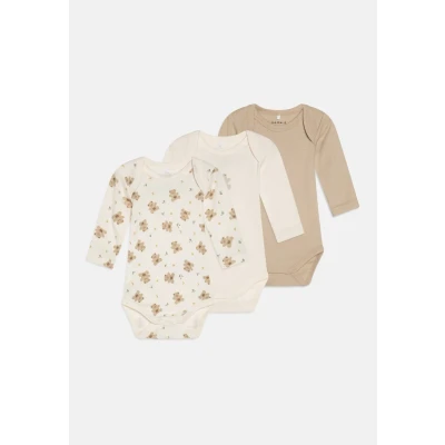 Image of Name it Nbnbody BEAR Unisex 3 PACK Body for kids, Size: 0 1m, Jet stream