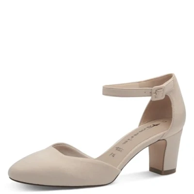 Image of Tamaris Classic heels, Women&#039;s, Size: 8, Nude Textile