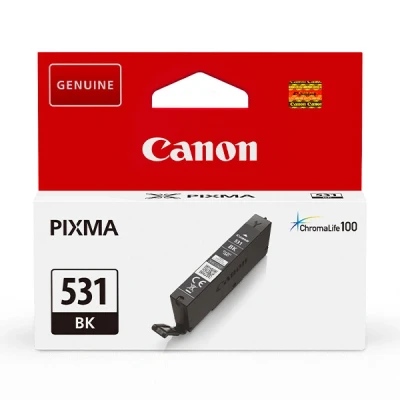 Image of Canon CLI 531 Black Genuine Ink Cartridge Compatible with Pixma TS8750