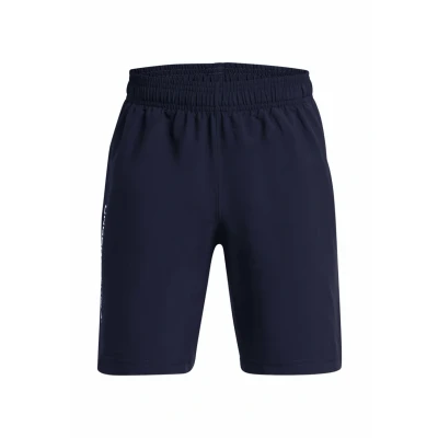 Image of Under Armour TECH Wordmark Sports shorts Midnight navy for kids, Size: 14 16y,