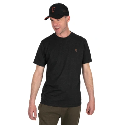 Image of Fox Collection t shirt Black &amp; Orange M Fishing